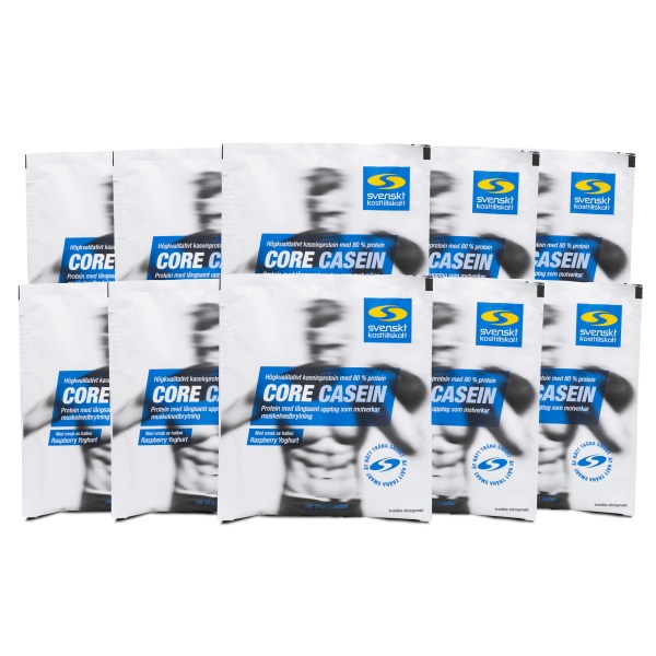 Core Casein Portionspåse, Raspberry Yoghurt, 10-pack