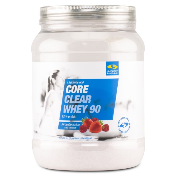 Core Clear Whey 90, Jordgubb/Hallon, 400 g