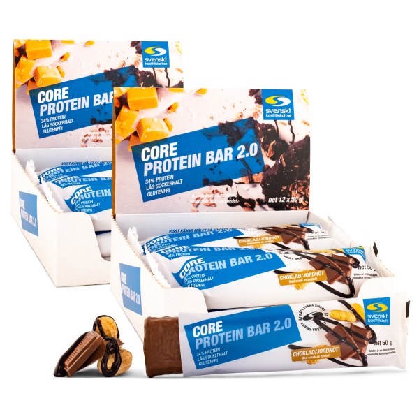 Core Protein Bar 2.0 Choklad/Jordnöt 24-pack