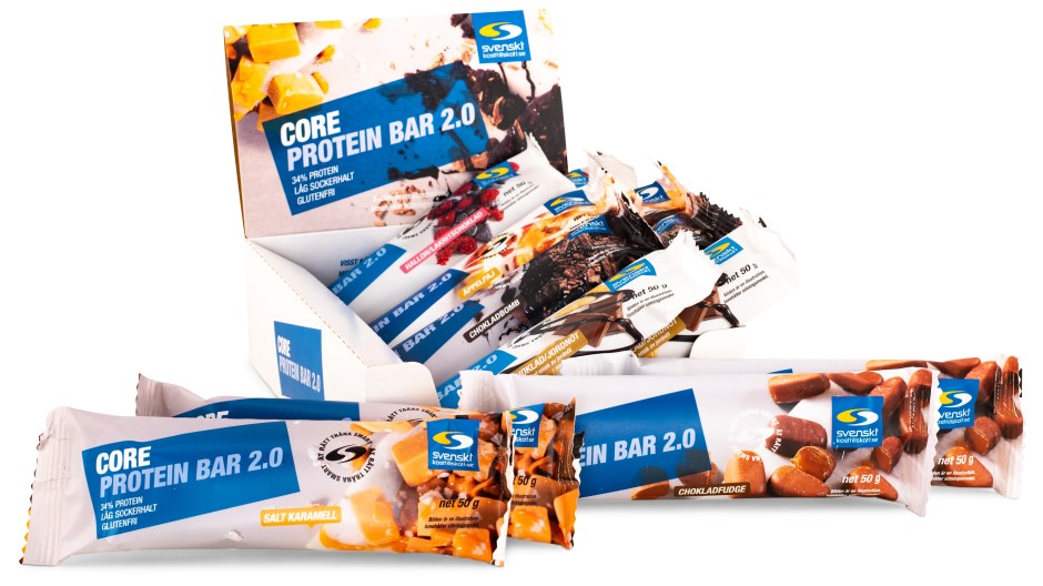 Miniatyrbild Core Protein Bar 2.0 Blandpack 12-pack, Paket