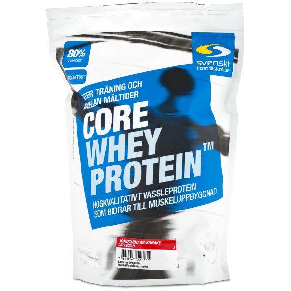 Core Whey Protein Jordgubb Milkshake Lättsötad 1 kg