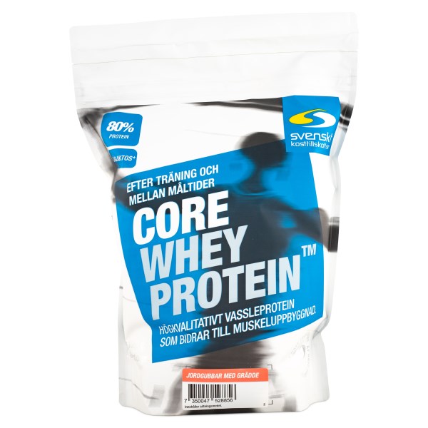 Core Whey Protein Jordgubbar med grädde 1 kg