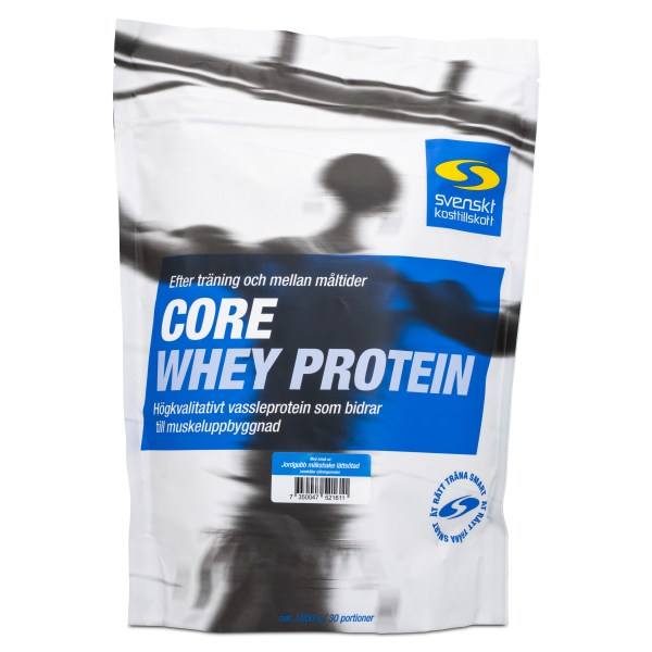 Core Whey Protein, Jordgubb Milkshake Lättsötad, 1 kg