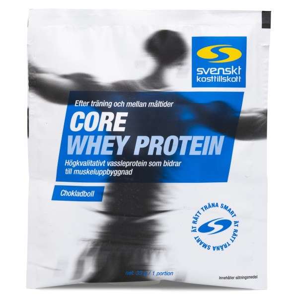 Core Whey Protein Portionspåse, Chokladboll, 33 g