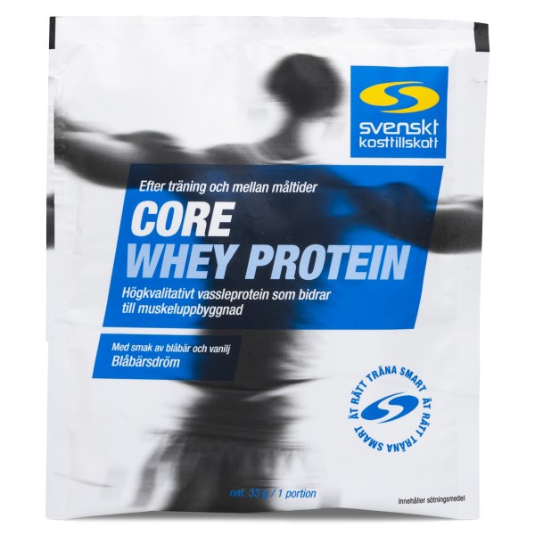 Core Whey Protein Portionspåse, Blåbärsdröm, 33 g