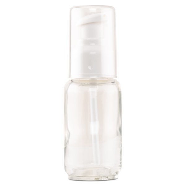 Crearome Glasflaska m Pump Klar, 50 ml