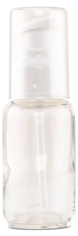 Miniatyrbild Crearome Glasflaska m Pump Klar, 50 ml