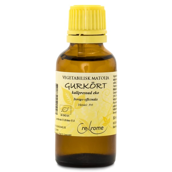 Crearome Kallpressad Gurkörtsolja EKO, 30 ml