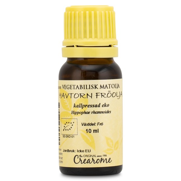 Crearome Kallpressad Havtornfröolja Eko, 10 ml