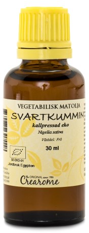 Miniatyrbild Crearome Kallpressad Svartkumminolja EKO, 30 ml