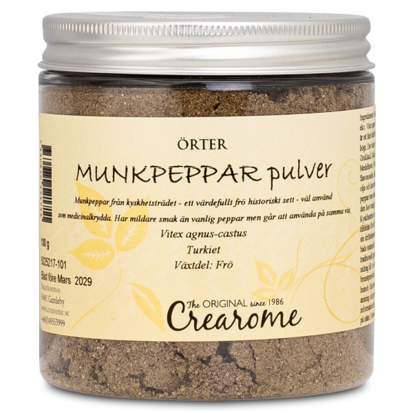 Crearome Munkpeppar Pulver, 100 g
