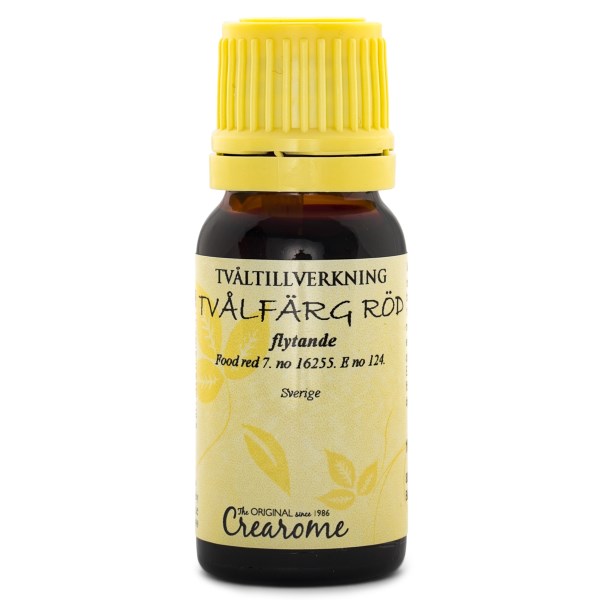 Crearome Tvålfärg Flytande, 10 ml, Röd