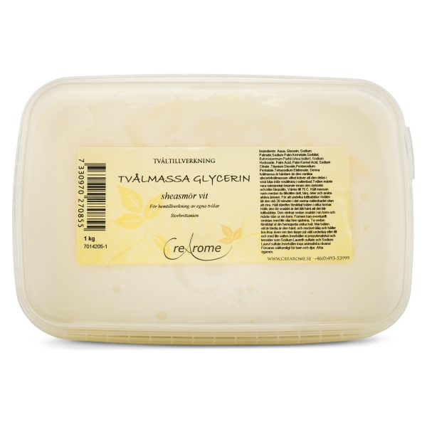 Crearome Tvålmassa Sheasmör Cremevit, 1 kg