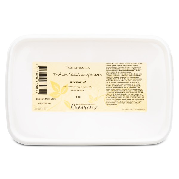 Crearome Tvålmassa Sheasmör Cremevit , 1 kg