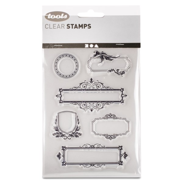 Creativ Company Stämpelmotiv, 1 Ark, Ramar m Ornament
