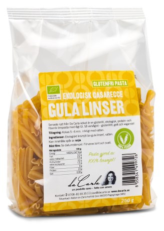 Miniatyrbild da Carla Pasta Gula Linser EKO, 250 g