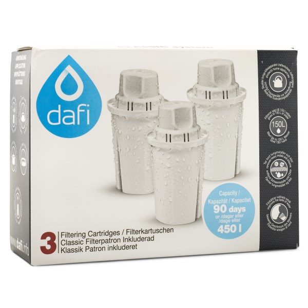 Dafi Classic Filterpatroner, 3-pack