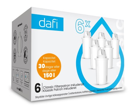 Miniatyrbild Dafi Classic Filterpatroner, 6-pack