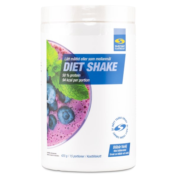 Diet Shake, Blåbär & vanilj, 420 g