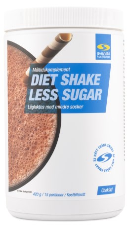 Miniatyrbild Diet Shake Less Sugar, Choklad, 420 g