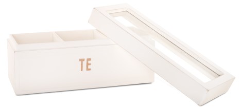 Miniatyrbild Different Design Tr�l�da Te m Glaslock, Liten, Vit