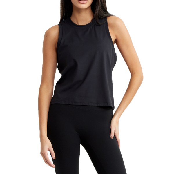 Drop Of Mindfulness Relaxed Tank Top, M, Black