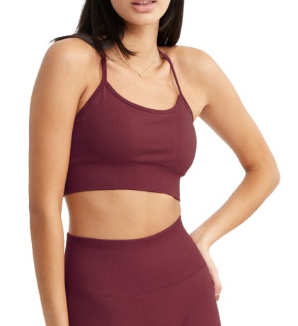 Miniatyrbild Drop Of Mindfulness Signature Seamless Bra, M, Ruby Wine