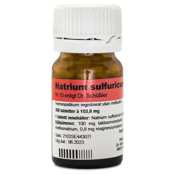 Dr. Reckeweg Cellsalt nr 10 Natrium sulfuricum D6 200 tabl