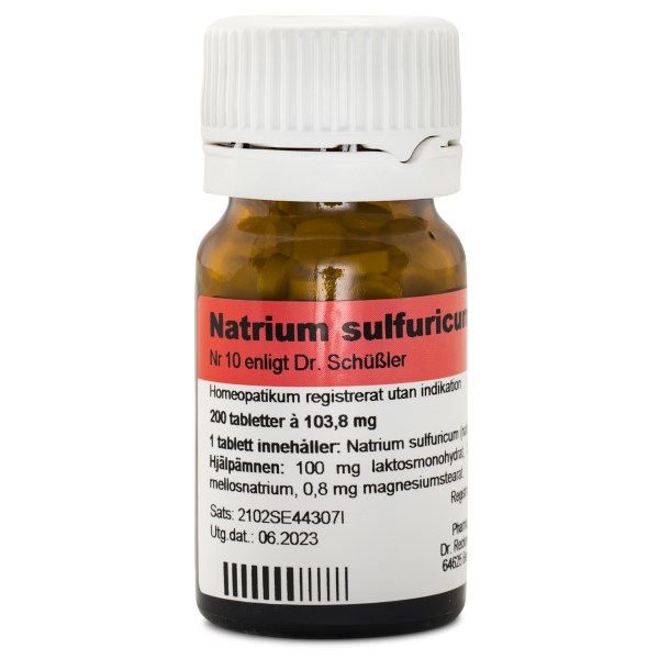 Dr. Reckeweg Cellsalt nr 10 Natrium sulfuricum D6, 200 tabl