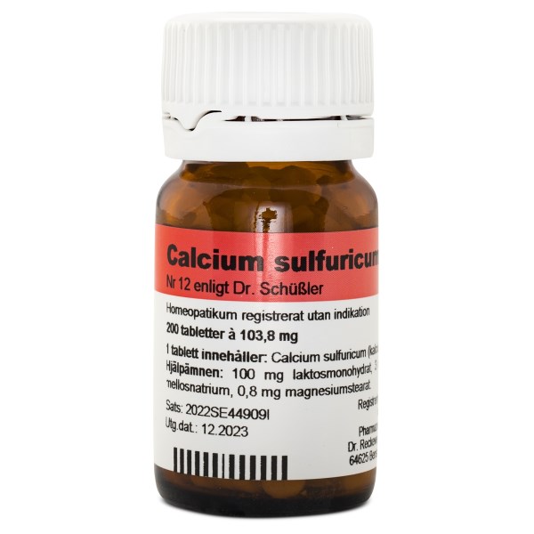Dr. Reckeweg Cellsalt nr 12 Calcium sulfuricum D6 200 tabl