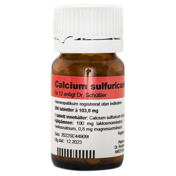 Dr. Reckeweg Cellsalt nr 12 Calcium sulfuricum D6, 200 tabl