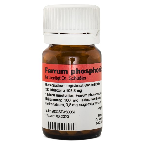 Dr. Reckeweg Cellsalt nr 3 Ferrum phosforicum D6, 200 tabl