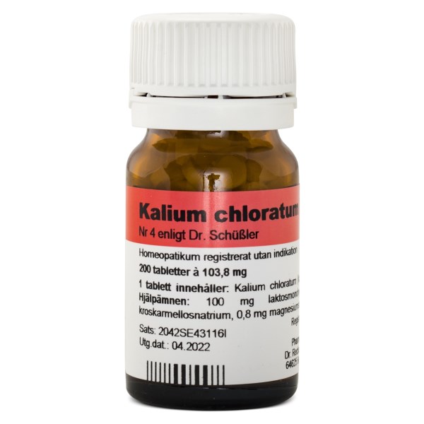 Dr. Reckeweg Cellsalt nr 4 Kalium chloratum D6, 200 tabl