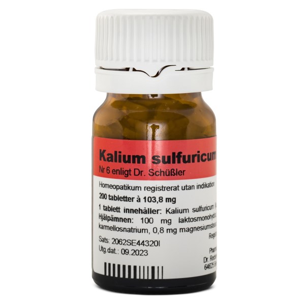 Dr. Reckeweg Cellsalt nr 6 Kalium sulfuricum D6, 200 tabl