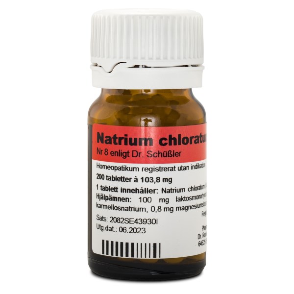 Dr. Reckeweg Cellsalt nr 8 Natrium chloratum D6, 200 tabl