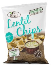 Miniatyrbild Eat Real Lentil Chips, 113 g, Creamy Dill