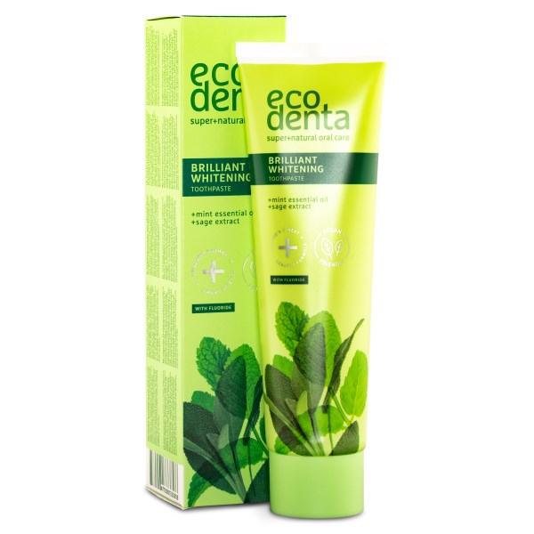 Ecodenta Green Line Toothpaste, Brilliant Whitening, 100 ml