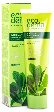Miniatyrbild Ecodenta Green Line Toothpaste, Brilliant Whitening, 100 ml