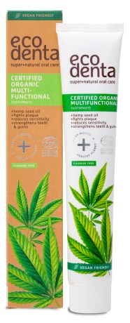 Miniatyrbild Ecodenta Organic Line Multifunctional Toothpaste, Hemp, 75 ml