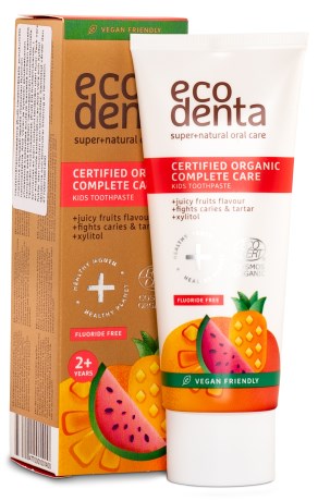 Miniatyrbild Ecodenta Organic Line Toothpaste Kids, Juicy Fruit, 75 ml