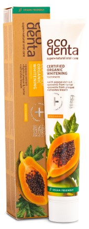 Miniatyrbild Ecodenta Organic Line Whitening Toothpaste, Papaya Extract, 75 ml