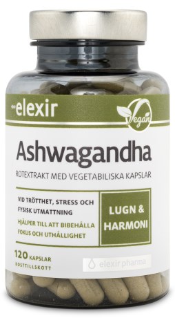 Miniatyrbild Elexir Pharma Ashwagandha, 120 kaps