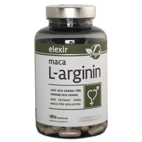 Elexir Pharma Maca L-arginin, 180 kaps