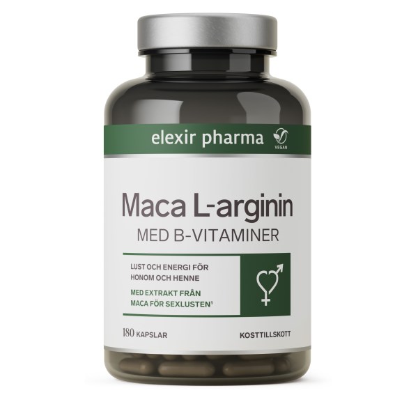 Elexir Pharma Maca L-arginin, 180 kaps