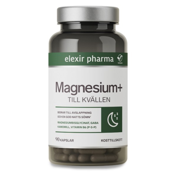 Elexir Pharma Magnesium+ Till kvällen, 90 kaps