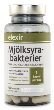 Miniatyrbild Elexir Pharma Mj�lksyrabakterier, 60 kaps