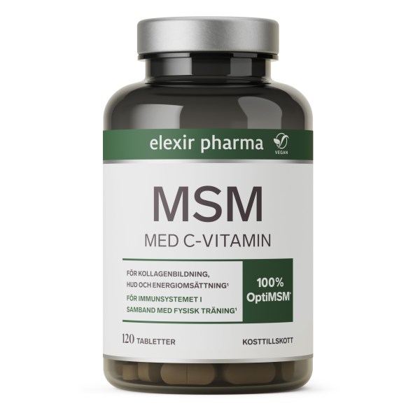 Elexir Pharma MSM + C-vitamin, 120 tabl