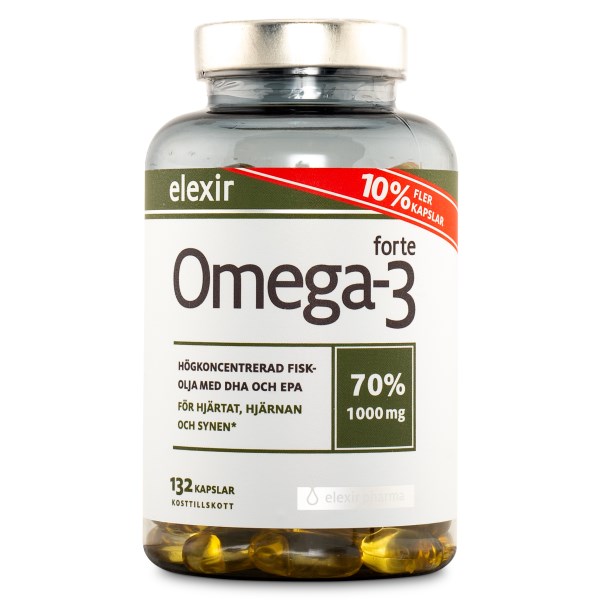 Elexir Pharma Omega-3 Forte 132 kaps Elexir Pharma Omega-3 Forte 132 kaps