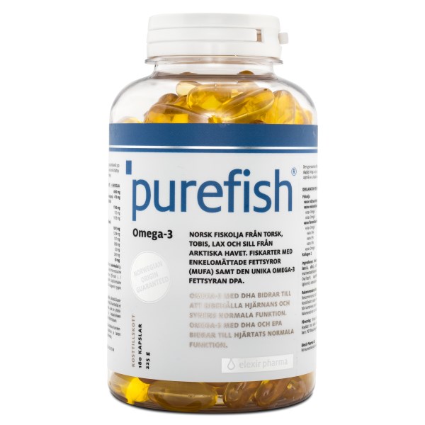 Elexir Pharma Purefish Omega-3 180 kaps