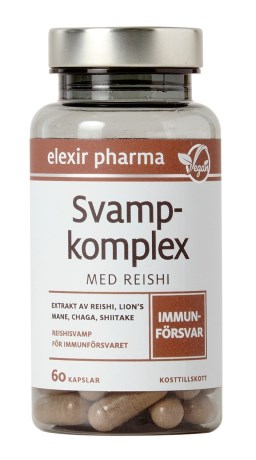 Miniatyrbild Elexir Pharma Svampkomplex med Reishi, 60 kaps
